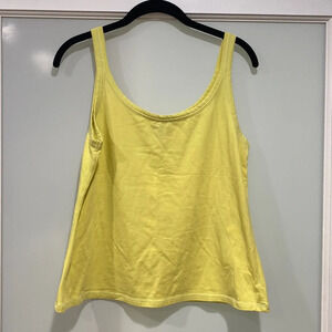 Eileen Fisher Women's Mustard Yellow Basic Tank Top Shirt Sz M